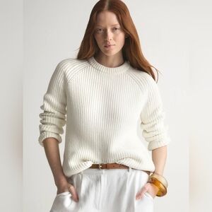 Quince 100% Organic Cotton Fisherman Crew Sweater